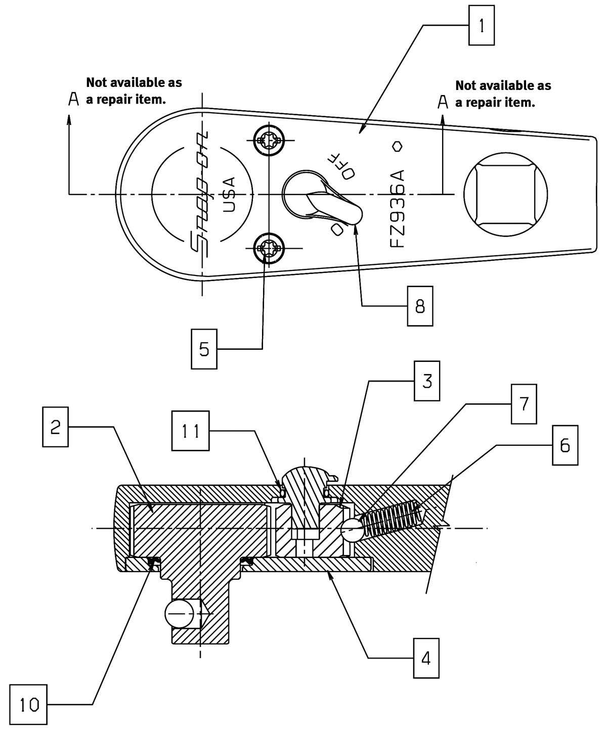 Ratchet, Head, Standard, MultiPurpose, 3 1/16"