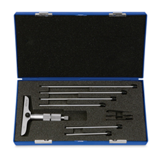 7 pc Depth Micrometer Set, 0–6