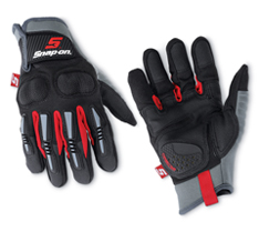 Glove, Impact III Series, Black/Red, XXL