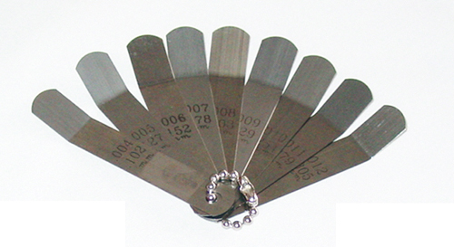 Offset Valve Tappet Gauge Set - 11 Pc Blade Replacement Set